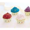 100 Maxi-Muffin Paper Cases with Perforated Edges (Perfect Paisley) view 2