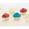 100 Maxi-Muffin Paper Cases with Perforated Edges (Perfect Paisley) view 3