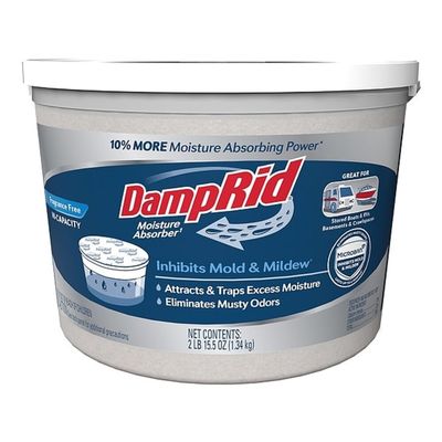 WM Barr Damp Rid Fg50t 2 Lb Frangrance Free Hi-Capacity Moisture Absorbers