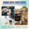 Coffee Tamer Acid Reducer Powder 50 Pack Box - All Natural Coffee Acid Reducer, Alkalizing Granules Reduce Acidity By 90%, Keto Friendly, Sugar-Free, Non-GMO, Preserves Original Flavor view 4
