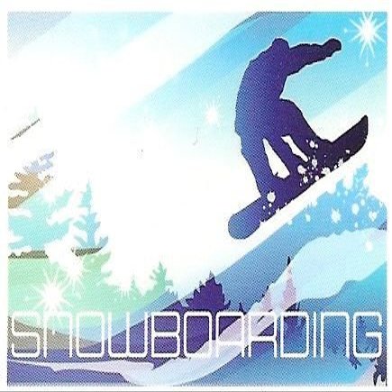 2" Round ~ Snowboarding Birthday ~ Edible Cake/Cupcake Topper!!!