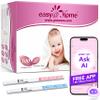 Easy@Home Ovulation Test Strips and Pregnancy Test Strips Combo Kit, Package May Vary (100LH+20HCG) view 1