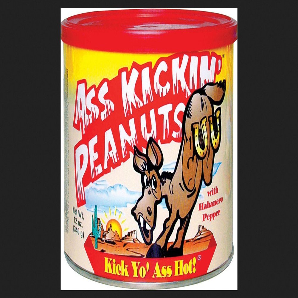 ASS KICKIN' - Peanuts with Habanero Pepper (12 by 12 Ounce Can)