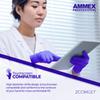 AMMEX Indigo Nitrile Disposable Exam Gloves 3 Mil, Latex/Powder Free, Food-Safe, Textured, Non-Sterile, X-Large, Case of 1000 view 4