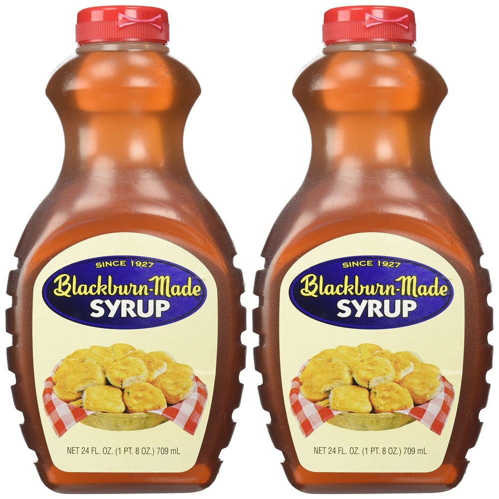 Blackburn's Pancake & Waffle Syrup, 24 Oz (Pack of 2) Rich, Sweet Flavor Perfect for Breakfast, Baking, & Desserts (Pack of 2, Original)