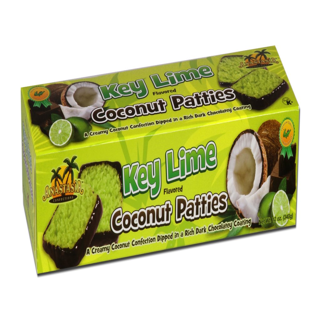 Anastasia Confections Coconut Patties, Key Lime, 12 Ounce (Pack of 12)