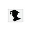 2" Round ~ Graduation Boy Silhouette ~ Edible Cake/Cupcake Topper!!! view 1