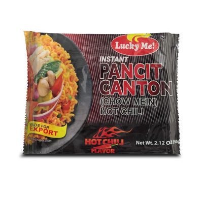 Lucky Me Pancit Canton Hot Chili Flavor (Pack of 30)