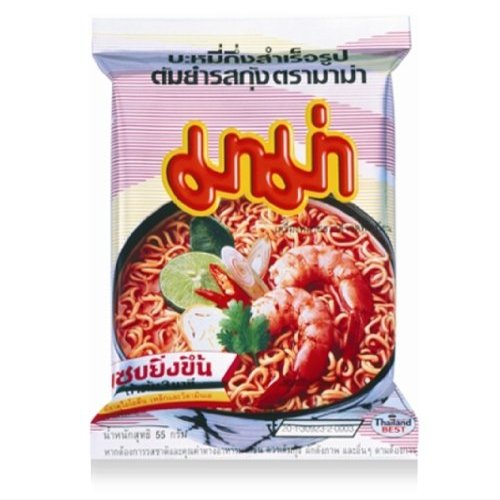 5 Packs - Mama Shrimp Tom Yum Flavour Instant Noodles Thailand