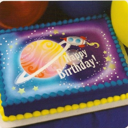 2" Round ~ Happy Birthday Jupiter ~ Edible Cake/Cupcake Topper!!!