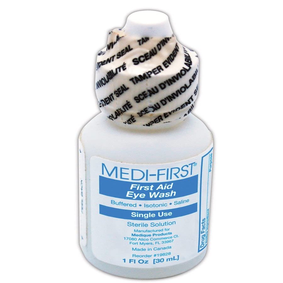 MAGID MP198-28 Medi-First Eye Irrigation Solution, Sterile Solution , 1 oz, Clear