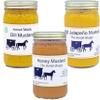 Amish Mustard Assortment - Three 7 Oz Jars - Dill, Honey & Hot Jalapeno view 1