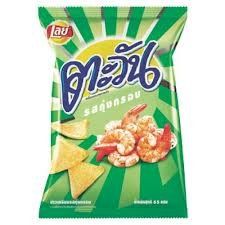 LAY Tawan Shrimp Cracker Crispy Shrimp Flavor Product of Thailand