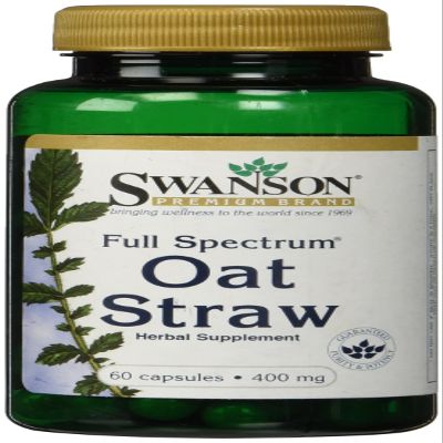 Swanson Full Spectrum Oat Straw 400 Milligrams 60 Capsules