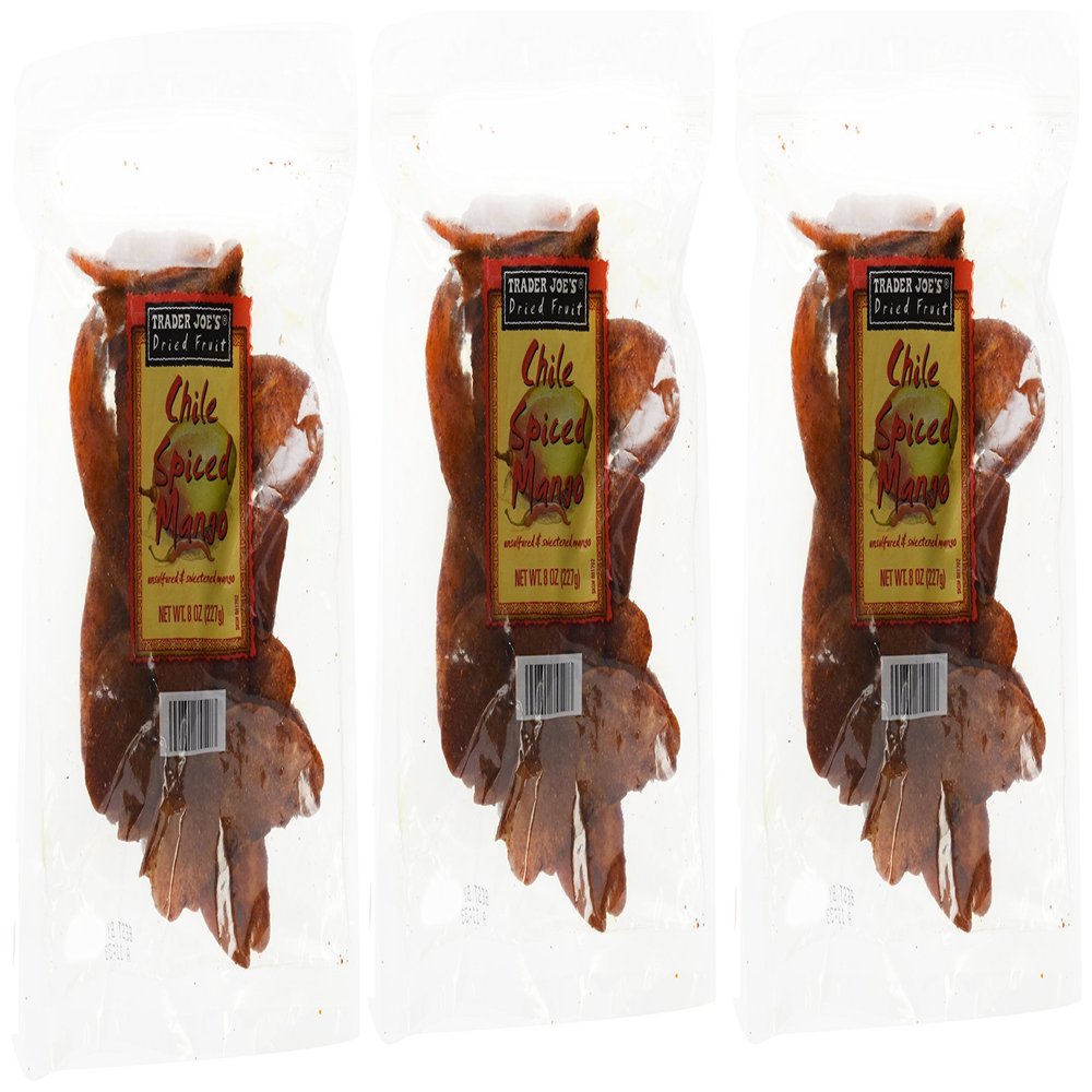 Trader Joe's Dried Chile Spiced Mangoes (Pack of 3)