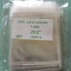 100 Clear Lip and Tape Self Sealing Cello Bags 2"x 2" 1.2 Mil view 1