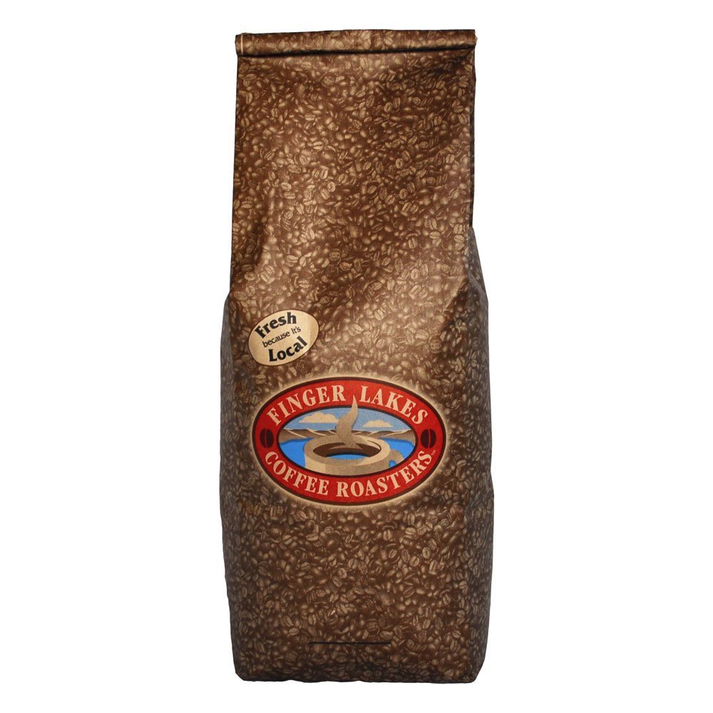 Finger Lakes Coffee Roasters, Organic Jamaican Me Crazy Decaf Coffee, 100% Organic/Fair Trade, Ground, 5-pound bag