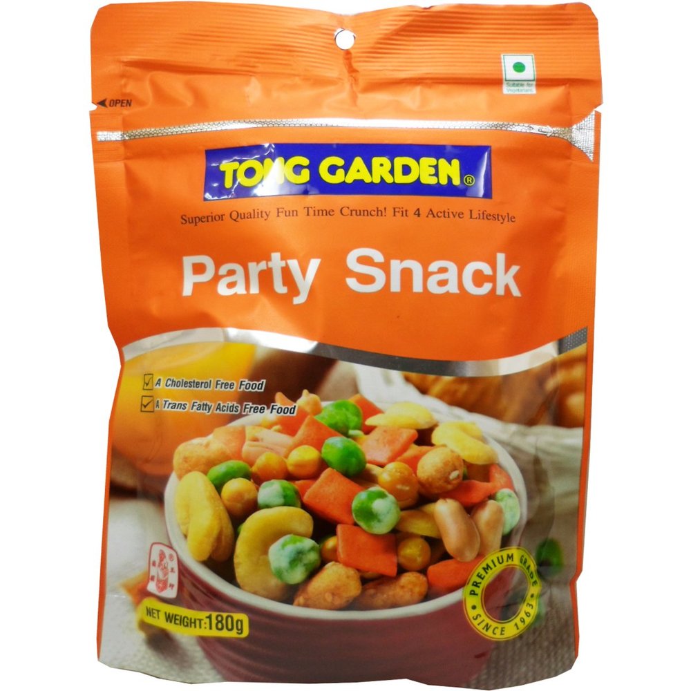 Cripy Party Snack Premium Grade Net Wt 180g (6.35 Oz.) Tong Garden Brand X 2 Bags