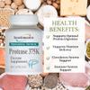 TRANSFORMATION THE GENESIS OF GOOD HEALTH Protease 375K Enzyme Blend Supplement, High-Potency Formula for Protein Absorption & Gut Health, Advanced Enzym Support, Non-GMO, 60 Capsules view 2