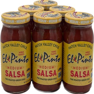 El Pinto Medium Salsa, 16 Ounce (Pack of 6)