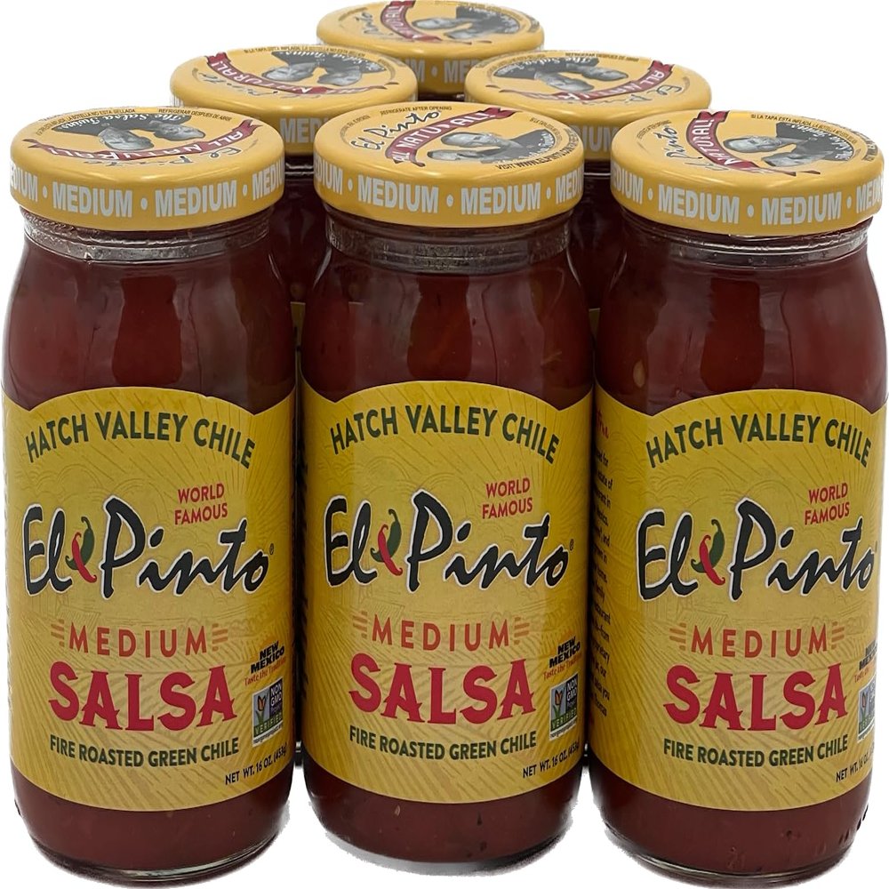 El Pinto Medium Salsa, 16 Ounce (Pack of 6)