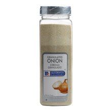 McCormick Granulated Onion - 18 oz. contanier, 6 per case