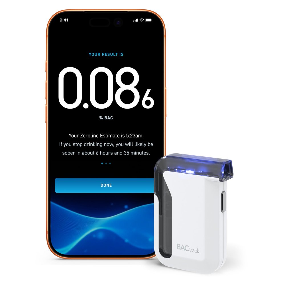 BACtrack Mobile Smartphone Breathalyzer | Professional-Grade Accuracy | Wireless Smartphone Connectivity | Compatible w/Apple iPhone, Google & Samsung Android Devices | Apple HealthKit Integration