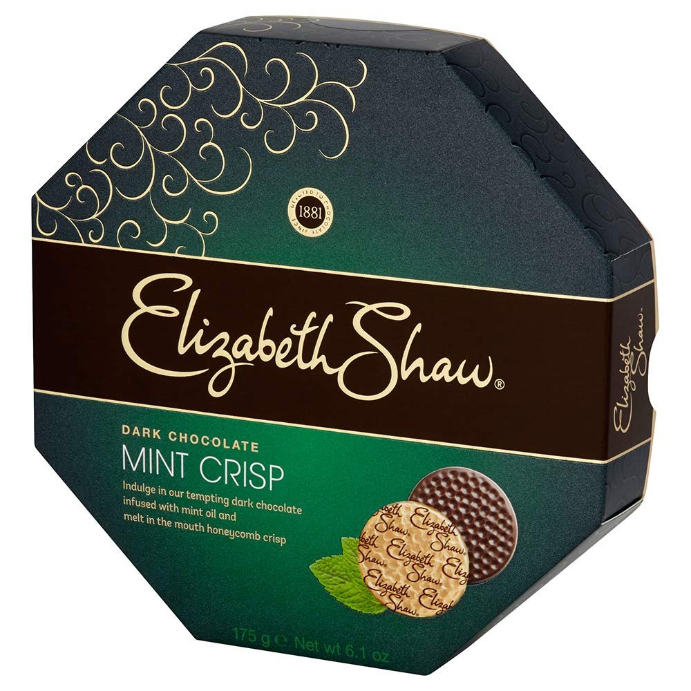 Elizabeth Shaw Mint Crisp Dark Chocolate (175g) - Pack of 2