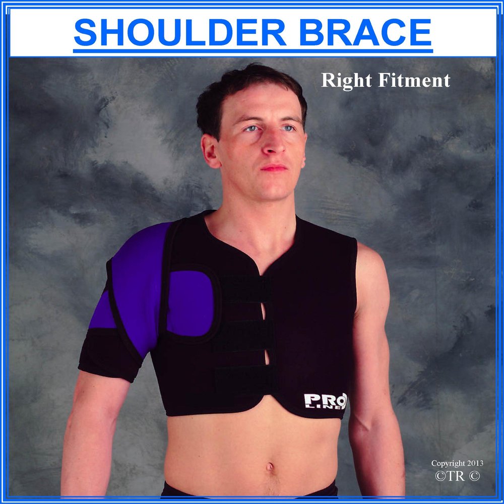 Proline Single Shoulder Brace - Black - Small/Medium-Right Hand