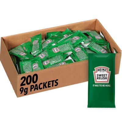Heinz Relish Single Serve Packet (0.3 oz Packets, Pack of 200)