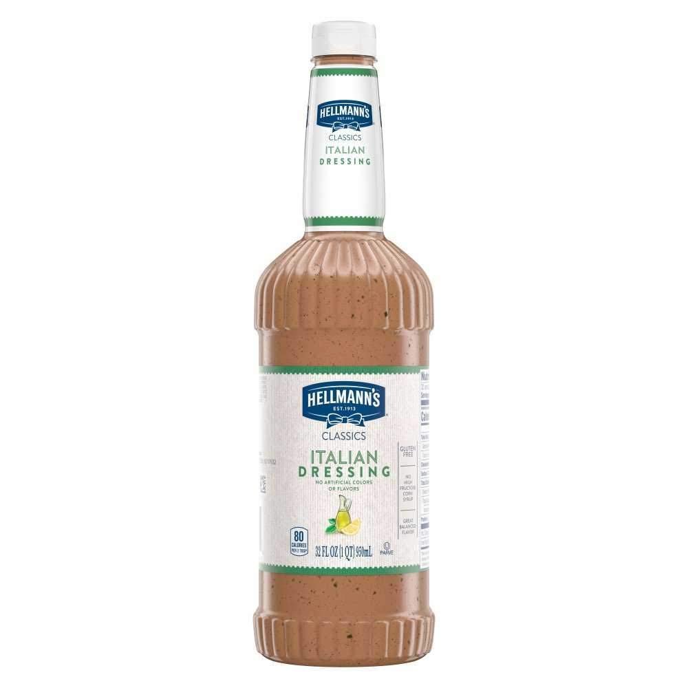 Hellmann's Classics Italian Salad Dressing Salad Bar Bottle, 32 Ounce - 6 Per Case