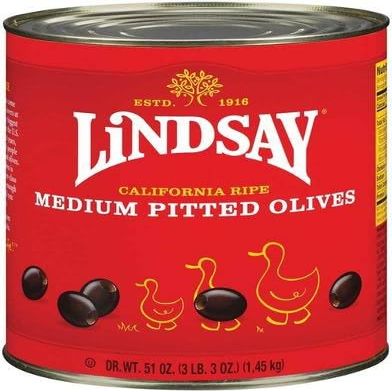 Olive Pitted Ripe Medium 6 no.10 Can