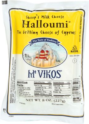 Mt Vikos Halloumi Cheese, 8 Ounce - 6 per case.