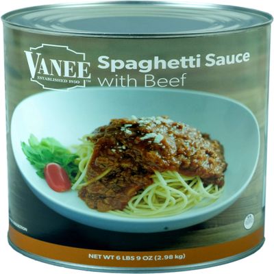 Spaghetti With Meat Sauce, lb. 10 Can -- 6 Per Case