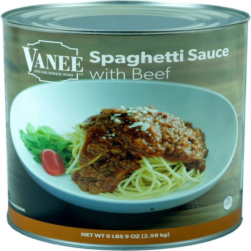 Spaghetti With Meat Sauce, lb. 10 Can -- 6 Per Case