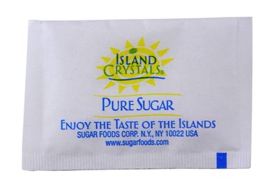 Sugar Foods Island Crystal Sugar Packet, 0.1 ounce -- 2000 per case
