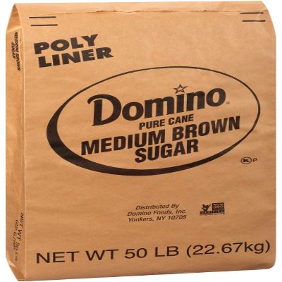 Sugar and Sugar Packets Medium Brown Sugar, 50 Pound -- 1 each.
