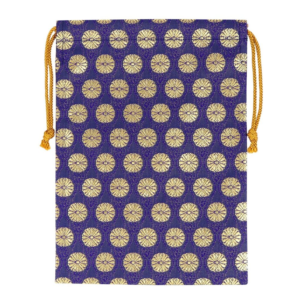 [HOTOKUDO] Japanese-inspired drawstring bag(pouch). (Brocade H: 10.71" W: 7.87", (import from japan))