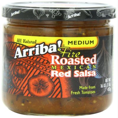Arriba! Fire Roasted Mexican Medium Red Salsa, 16 Ounce Jars (Pack of 4)