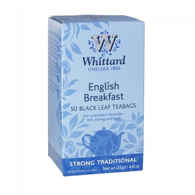 Whittard English Breakfast, 50 Black Leaf Tea Bags