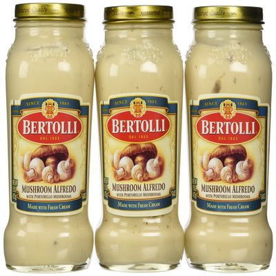 Bertolli Mushroom Alfredo Sauce, 15 Oz., (Pack of 3)