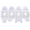 Cross Laser Cut Favor Boxes, 2-Inch, 12-Piece (White) view 1