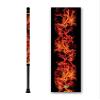 Walking Cane T Handle Derby Adjustable Aluminum Real Flames Design Men or Women view 1