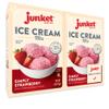 Junket Strawberry Ice Cream Mix: Makes 2 Quarts Old Fashioned Homemade Ice Cream for Ice Cream Maker or Hand Stir 4 oz Box of Starter Mix (Pack of 2) view 1