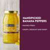 DeLallo Mild Banana Pepper Rings, 25.5 Ounce Jar 6 Pack, Zesty Yellow Pickled Pepper Rings for Pizzas & Sandwiches, 100% Cured, Non-GMO, Vegan, Grown in USA view 3