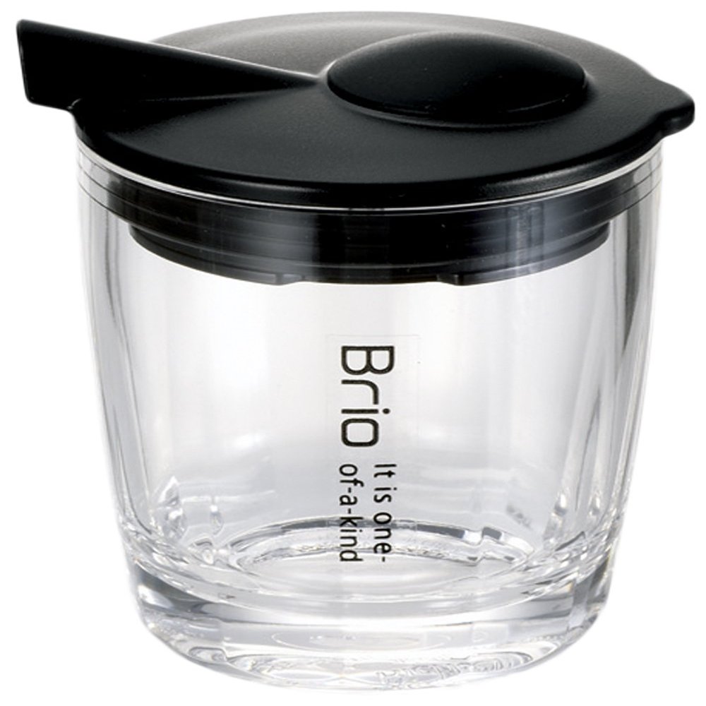 Richell 14721 One Push Seasoning Container, S, Brio, Black