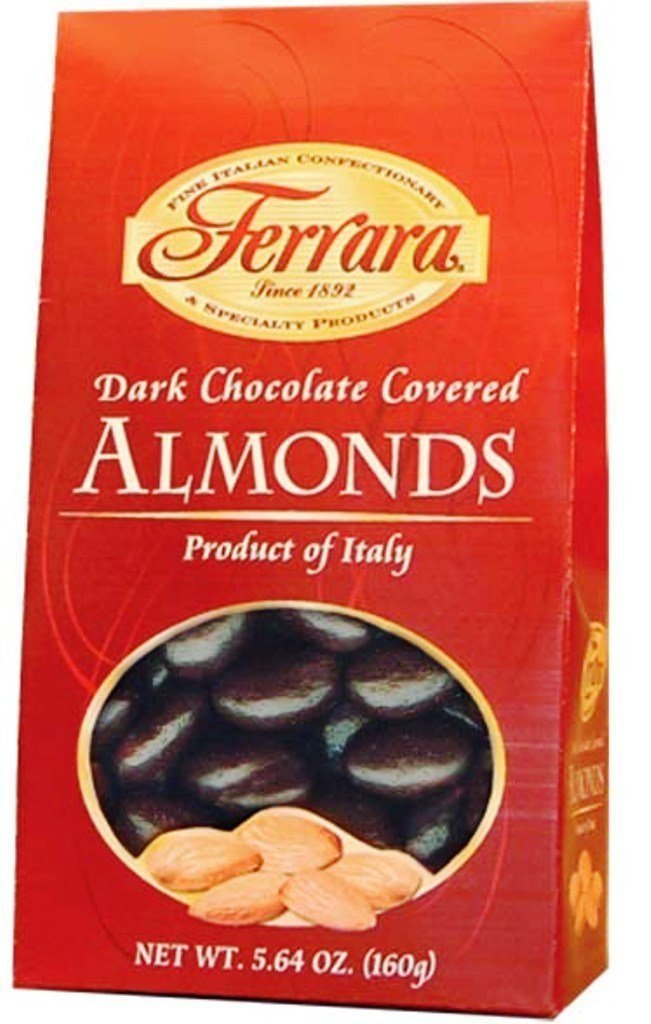 Ferrara Chocolate Covered Almonds, Dark, 5.6 Ounce (Pack of 12)