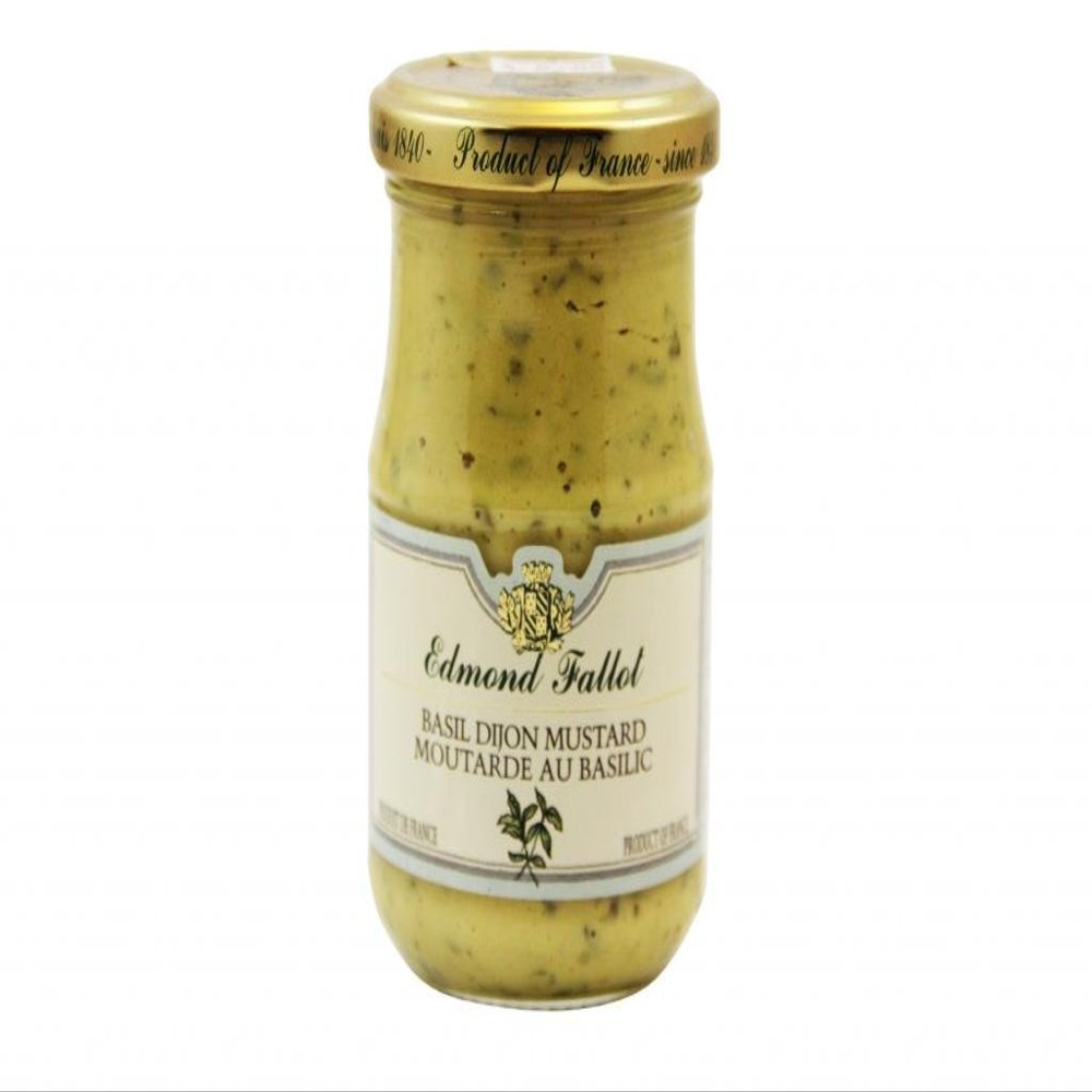 Basil Dijon Mustard by Edmond Fallot, 200g