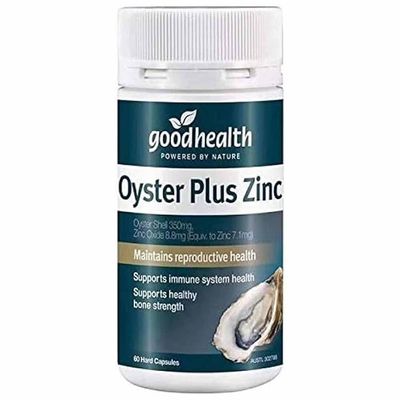 Goodhealth Oyster Plus 60 Capsules Marine Nutrient Supplement with Zinc and Taurine for Health and Vitality Supports Immune and Reproductive Healt