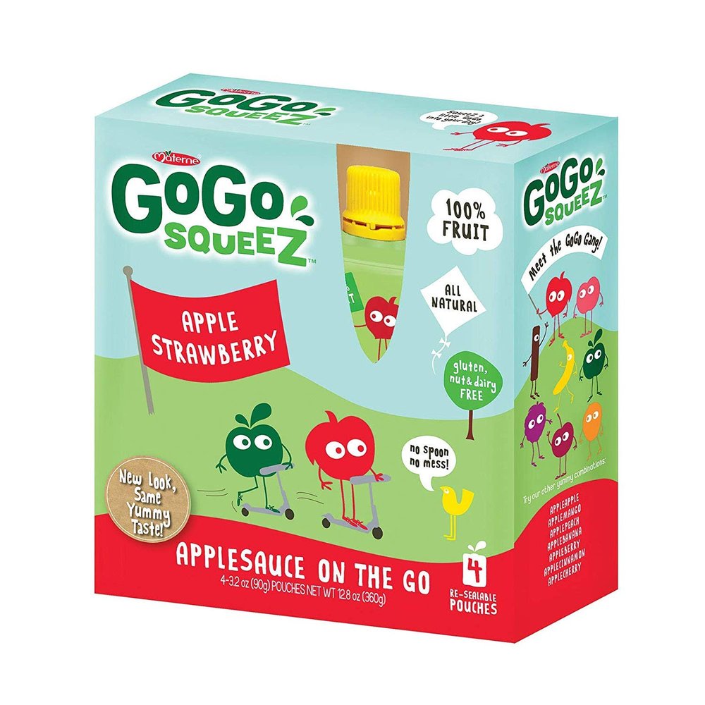 Materne Gogo Applesauce Strawberry Squeeze (12x4x3.2 Oz)12